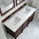 James Martin Brittany 60" Double Bathroom Vanity, Burnished Mahogany