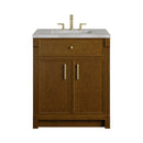 James Martin Bellshire 30" Single Bathroom Vanity, Honey Oak