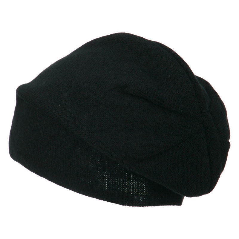 Big Size Knit Slouch Beanie