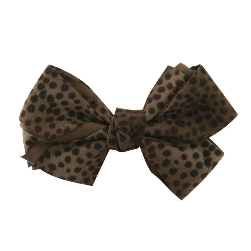 Women's Animal Print Bow Tie Pin Clip