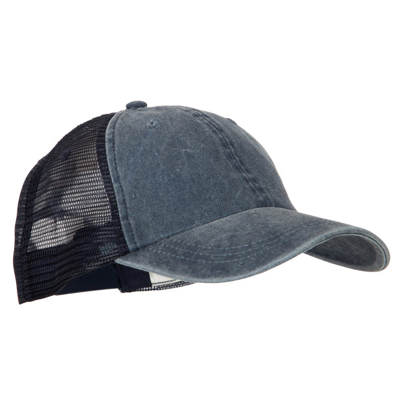 Big Size Washed Pigment Dyed Twill Trucker Cap