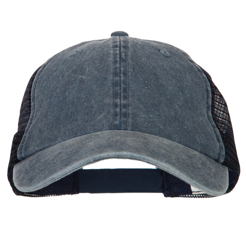 Big Size Washed Pigment Dyed Twill Trucker Cap