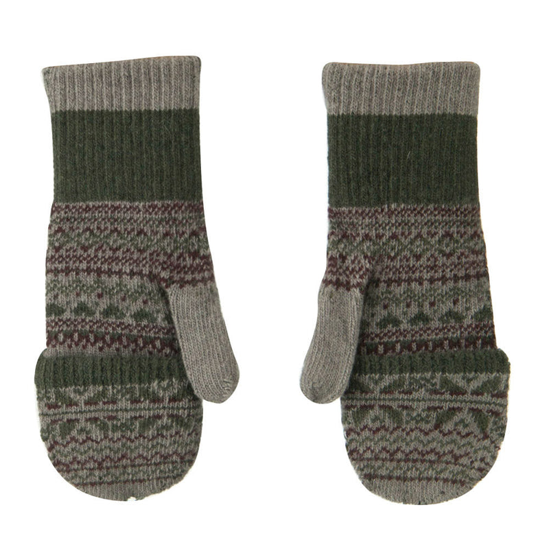 Women's Flip Top Fingerless Button Accent Glove