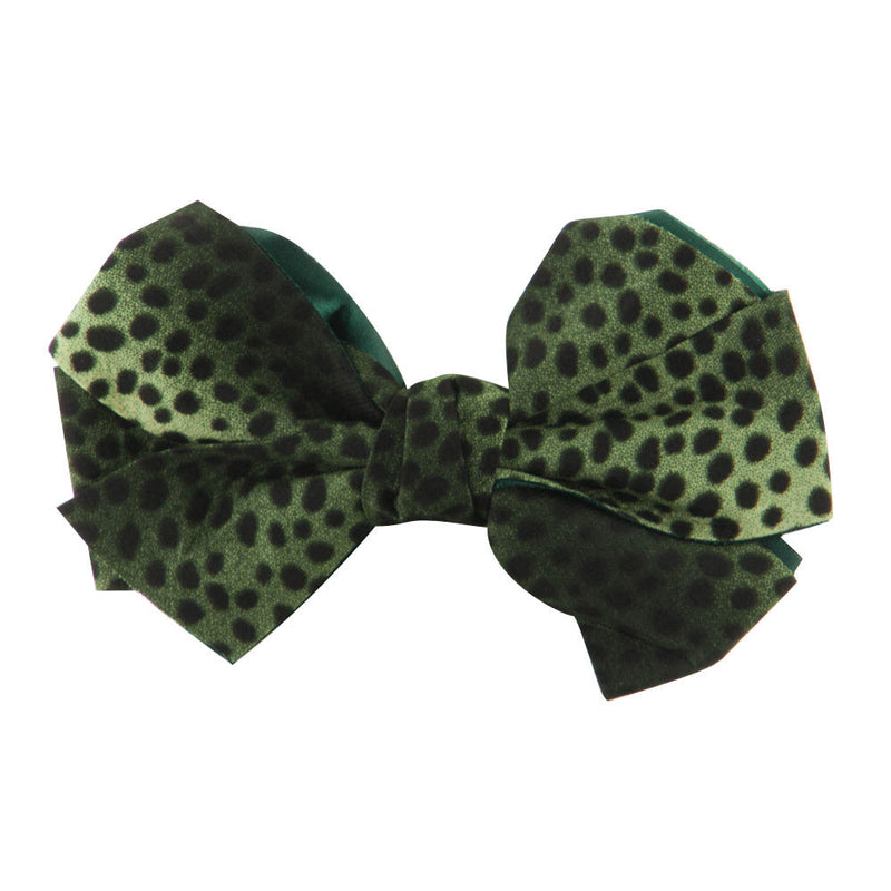 Women's Animal Print Bow Tie Pin Clip