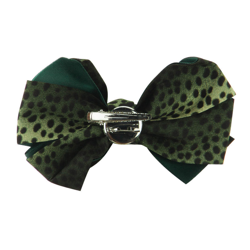 Women's Animal Print Bow Tie Pin Clip