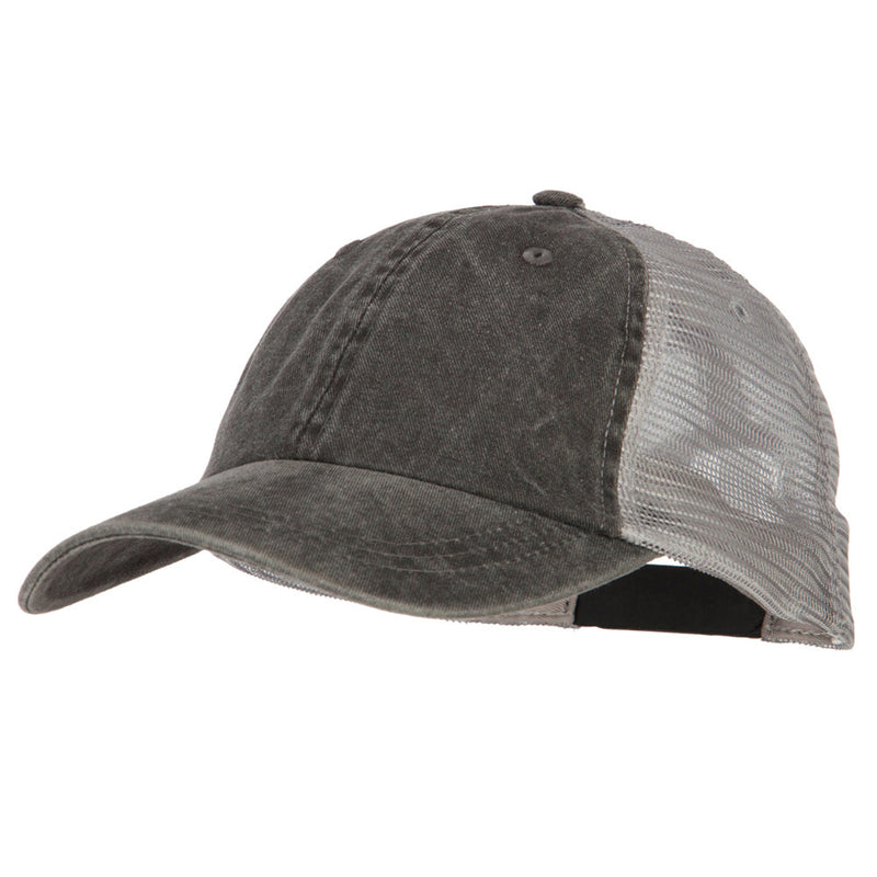 Big Size Washed Pigment Dyed Twill Trucker Cap