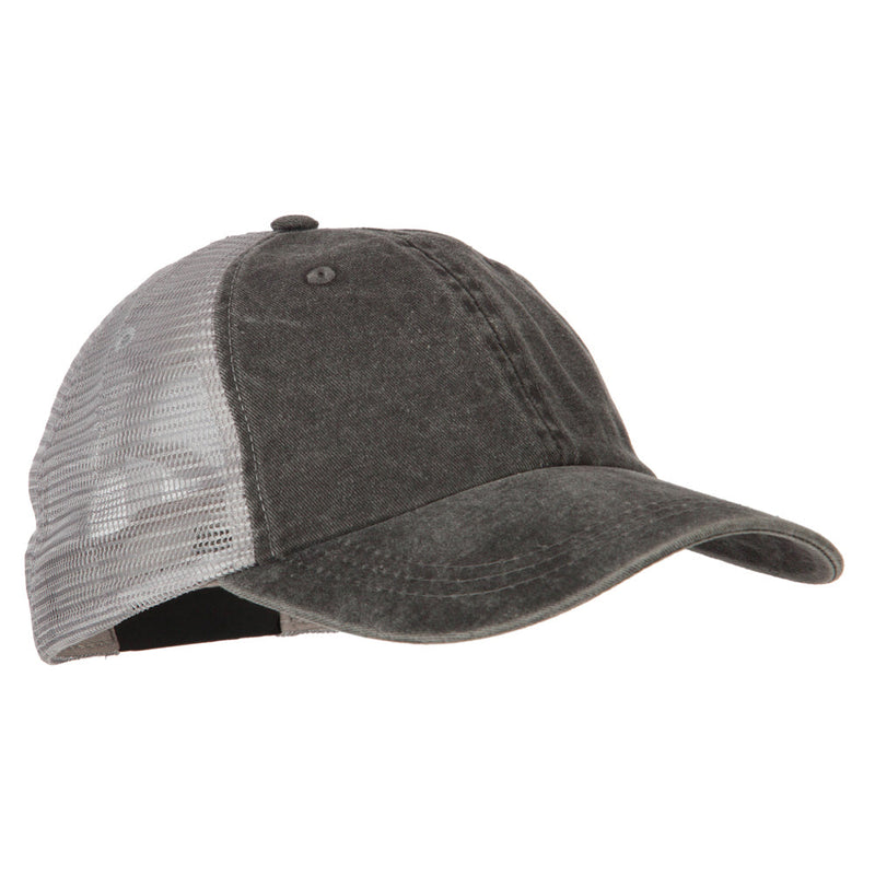 Big Size Washed Pigment Dyed Twill Trucker Cap