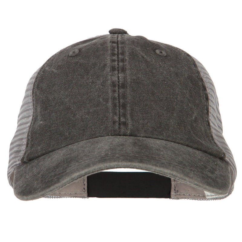 Big Size Washed Pigment Dyed Twill Trucker Cap