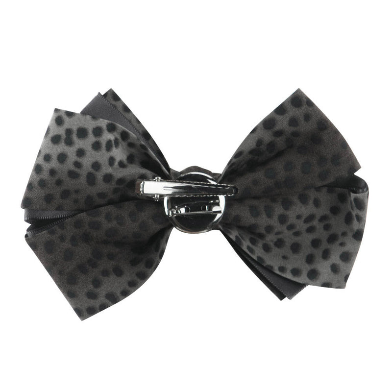 Women's Animal Print Bow Tie Pin Clip