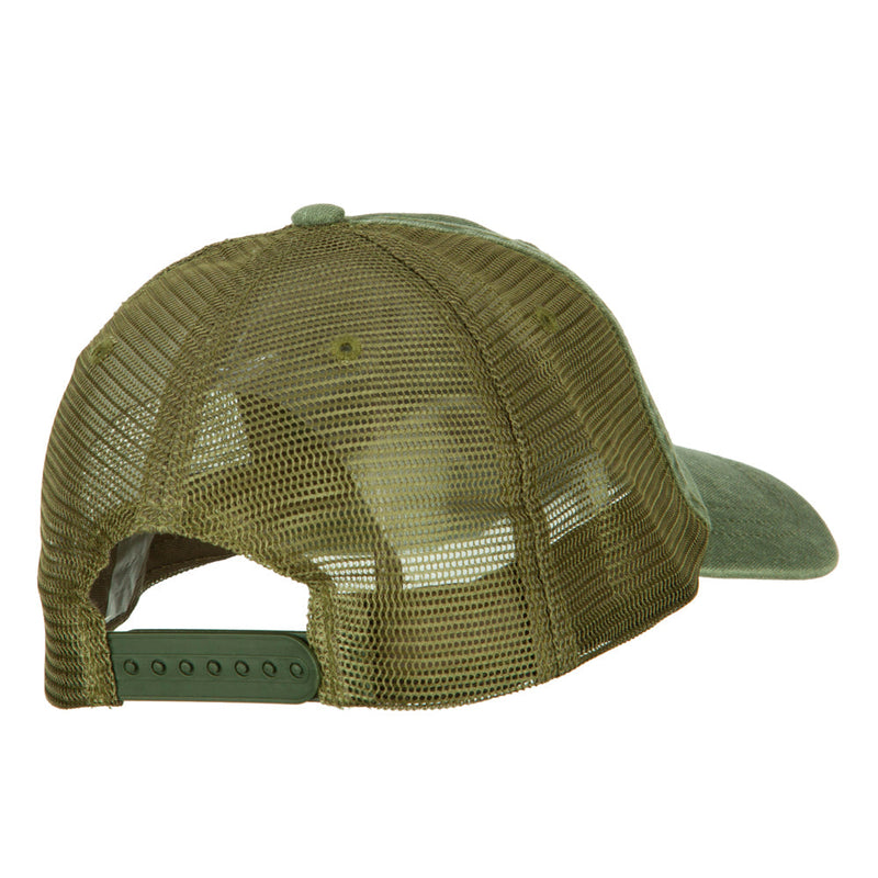 Big Size Washed Pigment Dyed Twill Trucker Cap