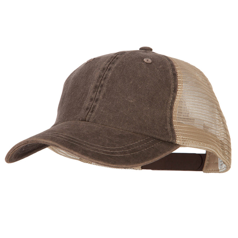Big Size Washed Pigment Dyed Twill Trucker Cap