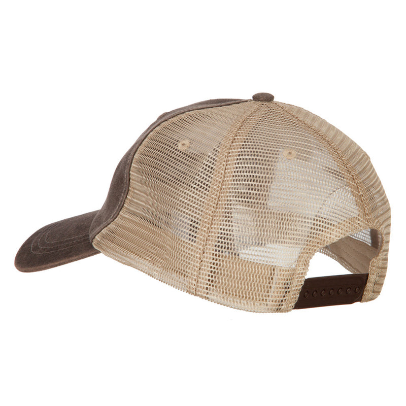 Big Size Washed Pigment Dyed Twill Trucker Cap