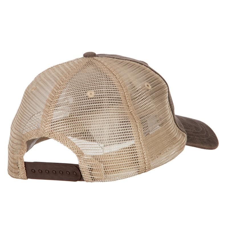 Big Size Washed Pigment Dyed Twill Trucker Cap