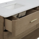 James Martin Lucian 72" Double Bathroom Vanity, Pebble Oak