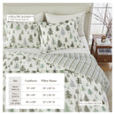 Reversible Christmas Comforter and Sham Set - Holiday / Lodge Odette Collection by Great Bay Home
