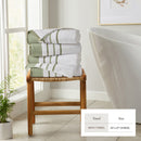 Decorative Cotton Stripe Bath Towel Set - Noelle Collection by Great Bay Home