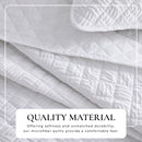 Diamond Embossed Quilt Set - Diamond Microsculpt Collection by Great Bay Home
