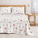 Turkish Cotton Christmas Flannel Sheet Set - Whittaker Collection by Great Bay Home