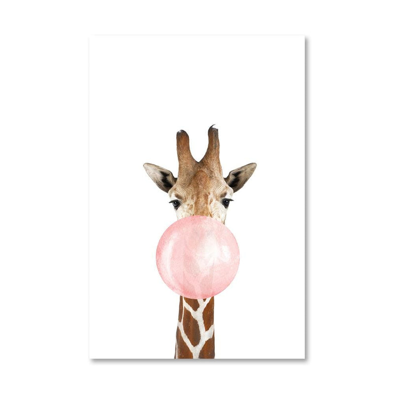 Bubble Gum Zoo Canvas