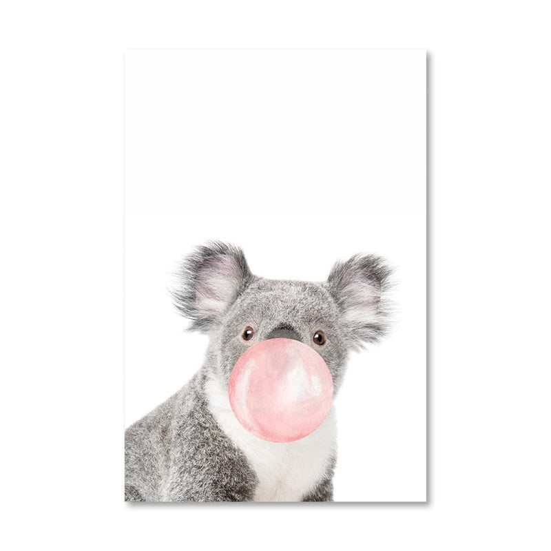 Bubble Gum Zoo Canvas