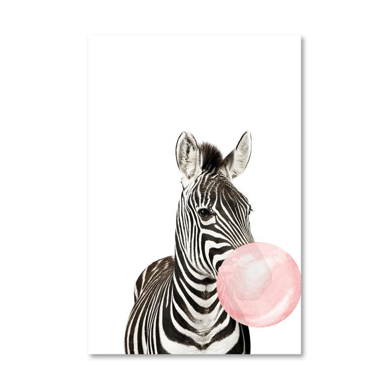 Bubble Gum Zoo Canvas