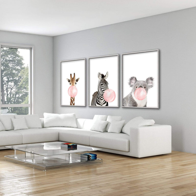 Bubble Gum Zoo Canvas