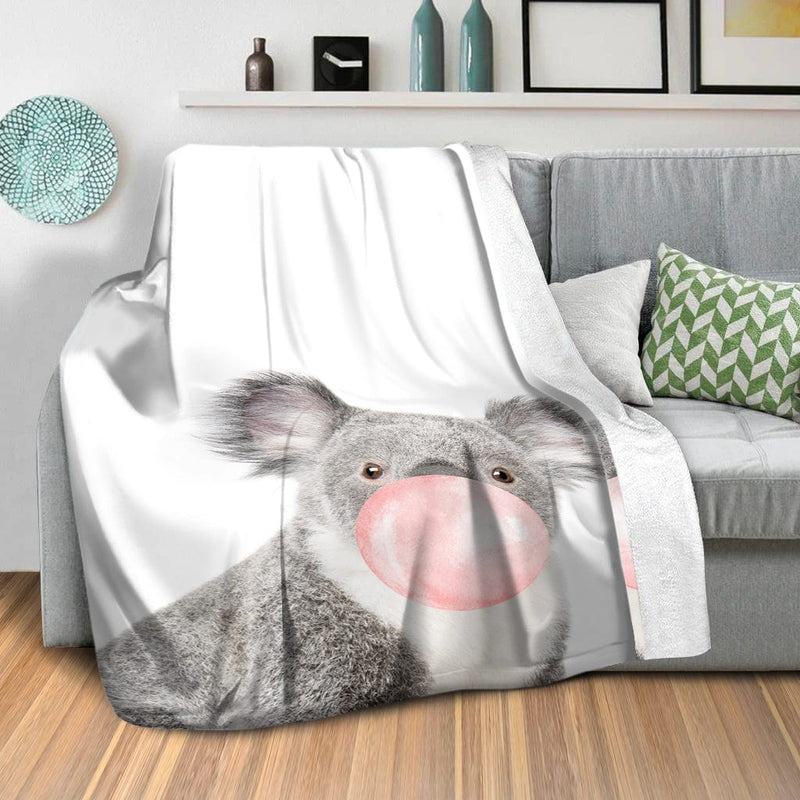 Bubble Gum Zoo Koala Blanket