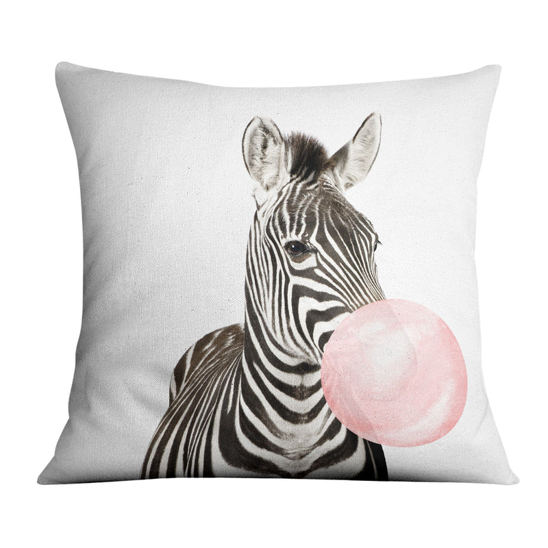 Bubble Gum Zoo Zebra Cushion