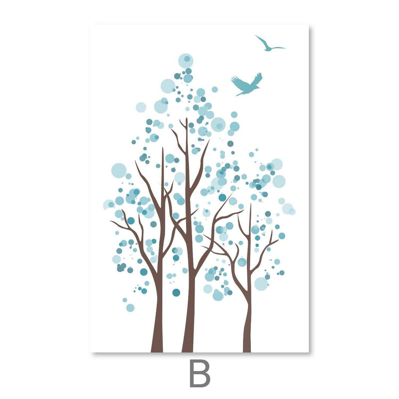 Bubble Trees Canvas