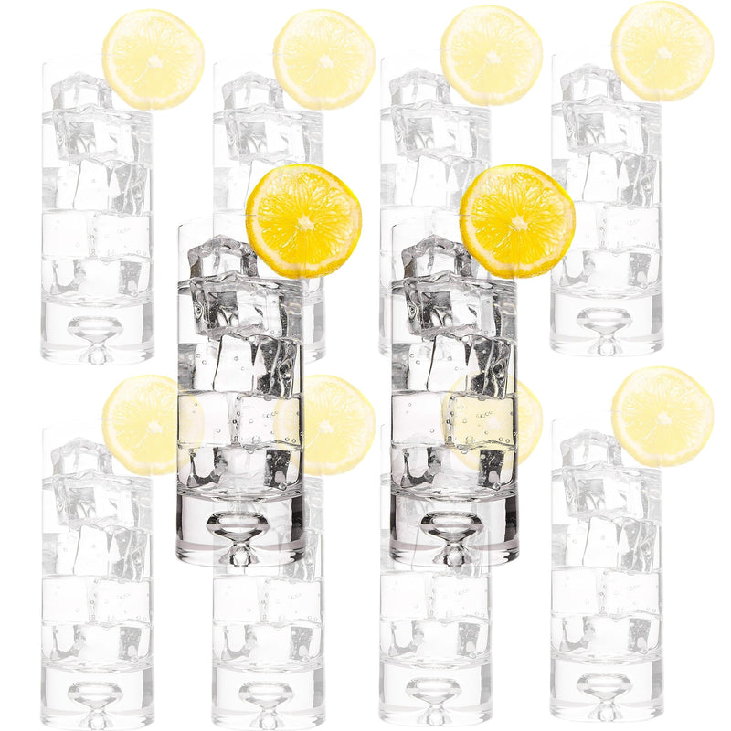 Crystal Bubble Base Collins Glass Highball Tumbler  - 12oz