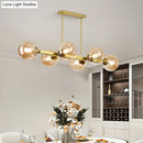 GobekUsa Bubbles Glass Pendant Light: Stylish Island Hanging Fixture for Postmodern Dining