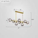 GobekUsa Bubbles Glass Pendant Light: Stylish Island Hanging Fixture for Postmodern Dining