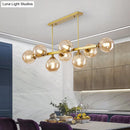 GobekUsa Bubbles Glass Pendant Light: Stylish Island Hanging Fixture for Postmodern Dining