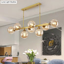 GobekUsa Bubbles Glass Pendant Light: Stylish Island Hanging Fixture for Postmodern Dining