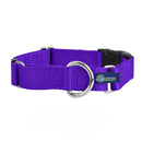 5/8″ and 1″ Purple Nylon Buckle Martingale Dog Collar