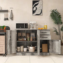 Buffet Storage Cabinet Kitchen Sideboard with 2 Drawers-Gray by LJGDeals
