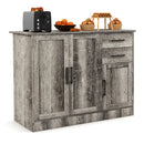 Buffet Storage Cabinet Kitchen Sideboard with 2 Drawers-Gray by LJGDeals