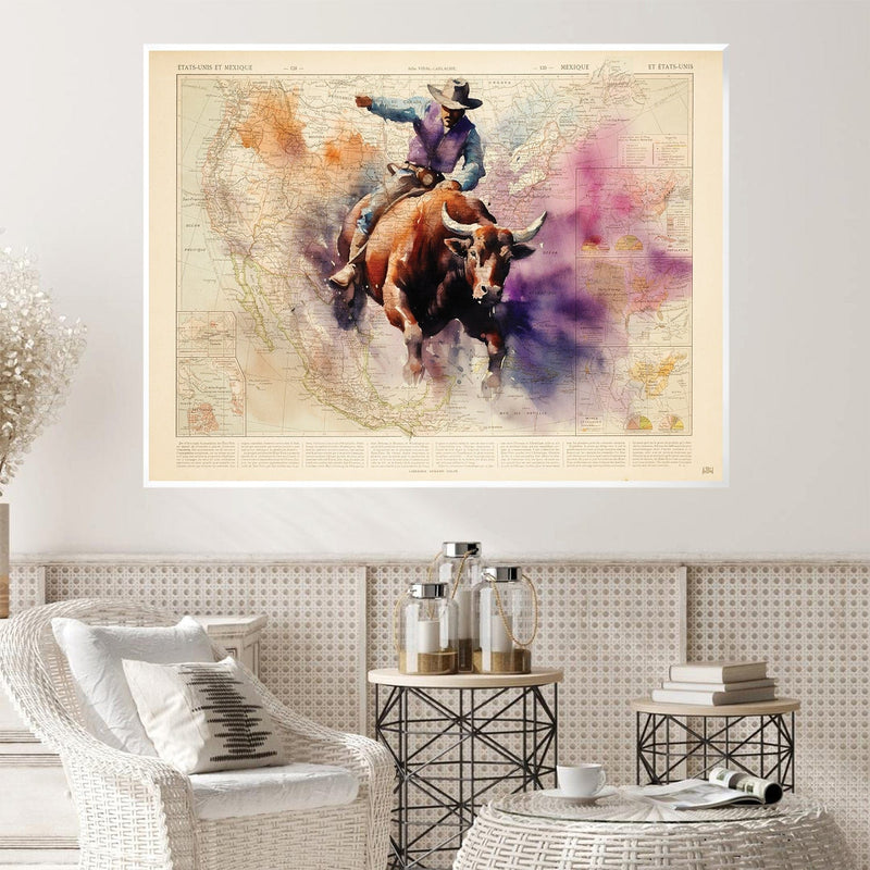 Bull Rider Canvas