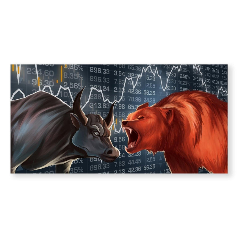 Bull vs Bear Canvas