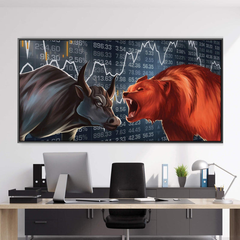 Bull vs Bear Canvas