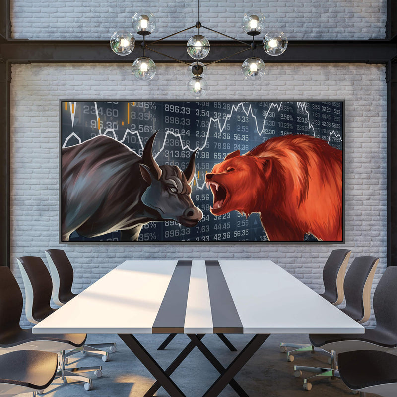 Bull vs Bear Canvas