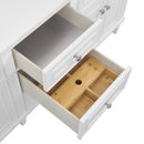 James Martin Lorelai 72" Double Bathroom Vanity, Bright White