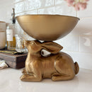 Gold Bunny with Bowl | Brilliant Centerpiece Collection by Decor Steals