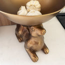 Gold Bunny with Bowl | Brilliant Centerpiece Collection by Decor Steals