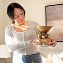 Gold Bunny with Bowl | Brilliant Centerpiece Collection by Decor Steals