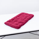 Sleeping Cat Pillow - Burgundy