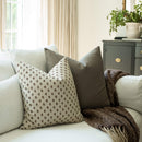 Pippa Brown Floral Pillow Cover