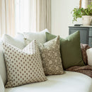 Pippa Brown Floral Pillow Cover
