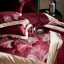 GobekUsa Ginkgo Biloba Embroidery 1000TC Egyptian Cotton Bedding Set