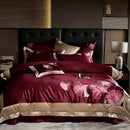 GobekUsa Ginkgo Biloba Embroidery 1000TC Egyptian Cotton Bedding Set